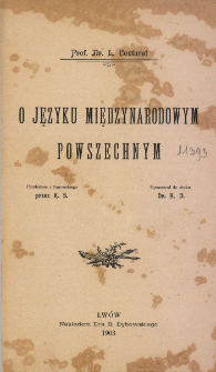 O języku międzynarodowym powszechnym