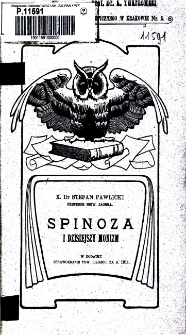 Spinoza i dzisiejszy monizm