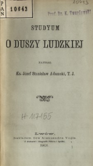 Studyum o duszy ludzkiej