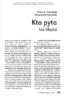 Kto pyta też błądzi