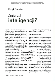Zmierzch inteligencji?