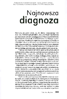 Najnowsza diagnoza