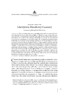 Libertynizm filozoficzny Casanovy