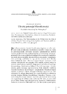 Ukryty potencjał filozoficzności