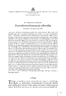 Prawosławna koncepcja człowieka