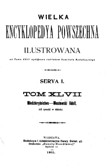 Wielka encyklopedya powszechna ilustrowana. T. 47-48, Miedziorytnictwo - Mzabici i Dopełnienia do Lit. M.