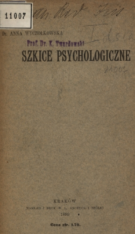 Szkice psychologiczne