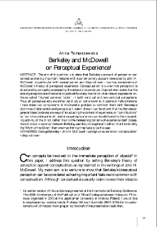Berkeley and McDowell on Perceptual Experience
