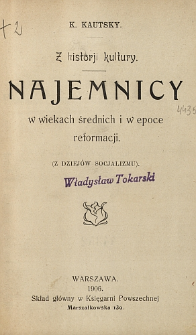 Najemnicy w wiekach średnich i w epoce reformacji : (z dziej&oacute;w socjalizmu) : z historji kultury