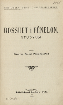 Bossuet i Fénelon : studyum