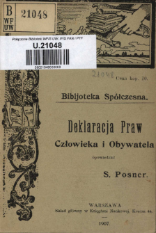 Deklaracja praw człowieka i obywatela