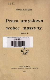 Praca umysłowa wobec maszyny