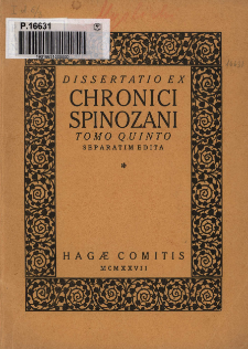 Znaczenie filozofji Spinozy dla naszego czasu : = la port&eacute;e contemporaine de la philosophie de Spinoza