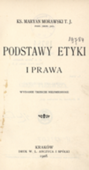 Podstawy etyki i prawa