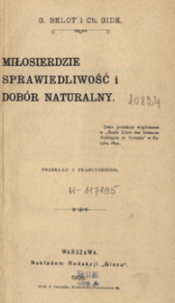 Miłosierdzie, sprawiedliwość i dob&oacute;r naturalny