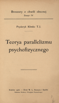Teorya parallelizmu psychofizycznego