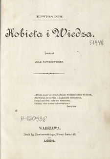 Kobieta i wiedza