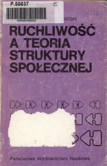 Ruchliwość a teoria struktury społecznej