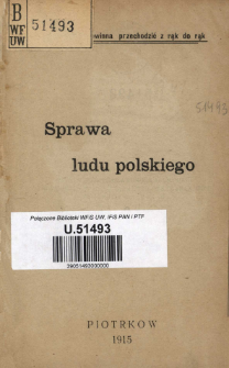 Sprawa ludu polskiego