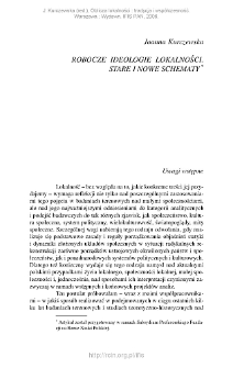 Robocze ideologie lokalności