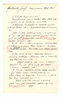 Materiały ze studi&oacute;w J&oacute;zefa Grabowskiego - ucznia K. Twardowskiego : Prawdopodobnie zwrot przesyłki pocztowej wysłanej przez profesora.