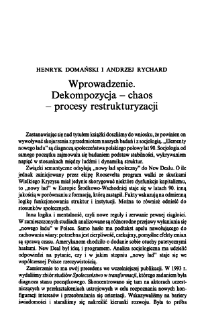 Elementy nowego ładu. Wprowadzenie