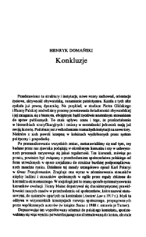 Elementy nowego ładu. Konkluzje