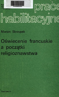 Oświecenie francuskie a początki religioznawstwa