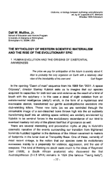 The mythology of Western scientific materialism and the rise of the evolutionary epic
