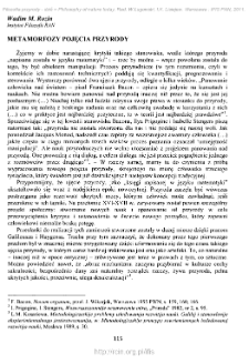Metamorfozy pojęcia przyrody