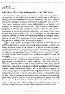 Inżynieria genetyczna a problem natury człowieka