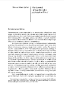 Nier&oacute;wności i przywileje jako podłoże konfliktu