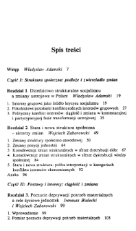Polacy '95. Strona tytułowa i spis treści