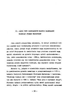 Jakie typy gospodarstw rolnych należałoby rozwijać przede wszystkim?