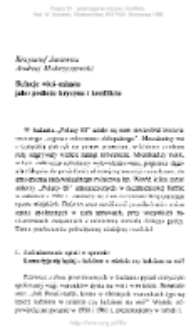 Relacje wieś-miasto jako podłoże kryzysu i konfliktu
