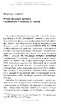 Protest społeczny: aprobata - uczestnictwo stosunek do represji