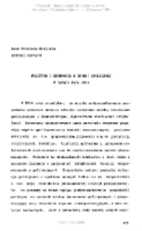 Polityka i ekonomika w opinii społecznej w latach 1984-1988