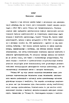 Polacy '84 . Cz. 1, Społeczne wymiary kryzysu i konfliktu. Wstęp
