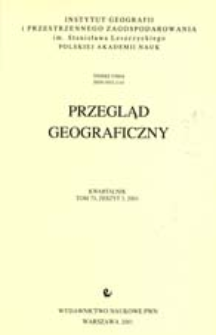 Przegląd Geograficzny T. 73 z. 3 (2001)