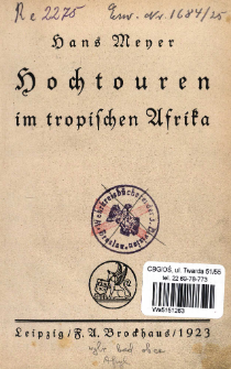 Hochtouren im tropischen Afrika