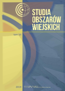 Studia Obszar&oacute;w Wiejskich = Rural Studies, t. 54, Wprowadzenie