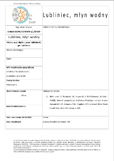 Lubliniec, watermill