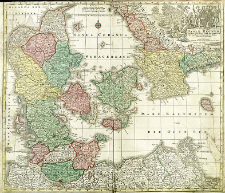 Daniae Regnum Cum Ducatu Holsatiae Et Slesvici, Nec Non Insulae Danicae, Et Iutia Cum Parte Scaniae
