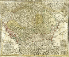 Hvngariae ampliori significatu et veteris vel Methodicae complexae Regna : Hvngariae Propriae, Croatiae, Dalmatiae, Bosniae, Serviae, Bulgariae, Cumaniae, Principatum, Transsylvaniae, Despotatus: Walachiae, Moldaviae (exclusis ab eadem alienatis Galitia et Ludomiria) in suas Provincias ac partes divisae et quoad Imperantes ex Avstriacis, Tvrcis Et Veneties distinctae (juncta tamen propter comoditatem Romania Vel Romelia Tvrcica) Tabula.