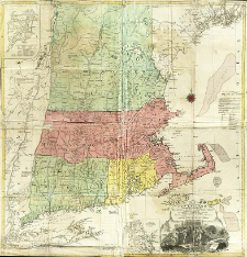 A Map of the most Inhabited part of New England containing the Provinces of Massachusets Bay and New Hampshire, with the Colonies of Conecticut, And Rhode Island, Divided into Counties and Townships
