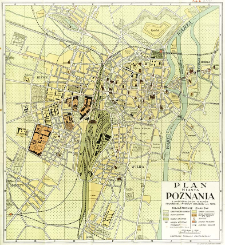 Plan miasta Poznania : z uwzględnieniem teren&oacute;w Powszechnej Wystawy Krajowej w r. 1929