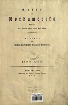 Reise in Nordamerika w&auml;hrend den Jahren 1822, 1823 und 1824. 1. T.