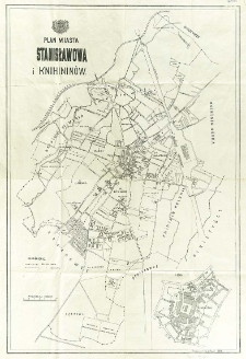 Plan miasta Stanisławowa i Knihinin&oacute;w