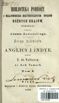 Anglicy i Indye : we 2-ch tomach. T. 1