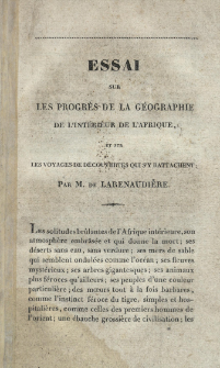 Voyage dans le Timanni, le Kouranko et le Soulimana, contr&eacute;e de l'Afrique occidentale, fait en 1822